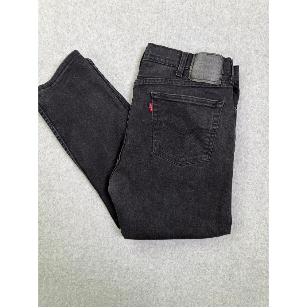 Levi’s 511 Men’s Black Slim Fit Jeans Size 38×30 Pre‑Owned Gently Worn Denim